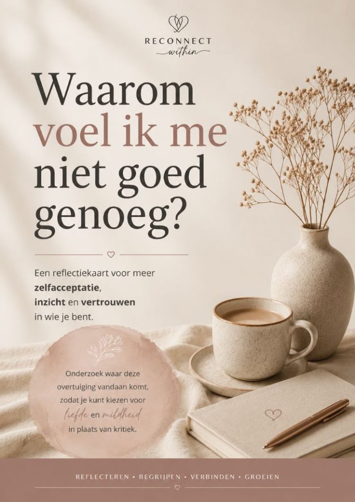 waarom voel ik me niet goed genoeg